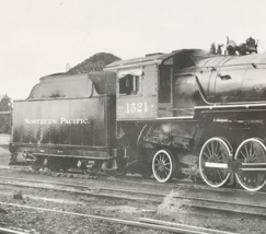 RPPC Northern Pacific Railway NP #1521 Locomotive Railroad Train Photo Postcard - £17.05 GBP