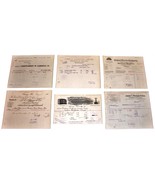 LOT of 6 1901 Antique CHICAGO IL Billheads Document Receipts Dyes Iron E... - $17.99