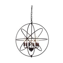 Elegant Lighting Vienna 6-Light Dark Bronze Pendant Lamp - £122.75 GBP