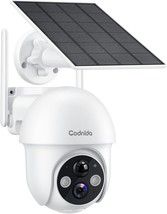 Security Camera Wireless Outdoor,2K Solar Security Camera,3Mp Battery, Codnida. - £72.10 GBP