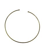 Minimalist Gold Tone Open Collar Choker Necklace 5 Inch Diameter Sleek W... - $14.40
