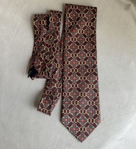 Vintage Gucci Paolo Gucci Silk Horsebit Tie Burgundy - $1,390.57 MXN