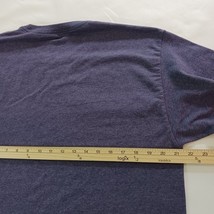 Champion Crewneck Men's Solid Plain Casual Blue T-Shirt Long Sleeve Size Large image 8