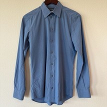 Dolce &amp; Gabbana DG Men’s Dress Shirt Blue Gold Cotton Size 15 (US) 38 (E... - $104.30 CAD