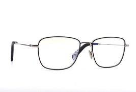 New Tom Ford TF5748-B/V 002 Black Silver Blue Block Eyeglasses Frame 55-18 - £138.27 GBP