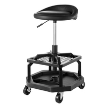 VEVOR Rolling Shop Stool, Pneumatic Garage Seat/Work Stool with 300 lbs ... - $87.90