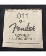 Fender Plain Steel Ball End Acoustic Electric Guitar .011 String .279mm - $4.92