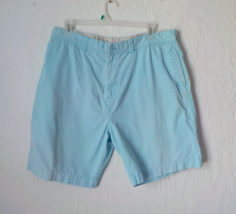 Caribbean Joe Blue Teal Denim Jeans Shorts Bermudas Men size 40 100% Cotton - £12.50 GBP