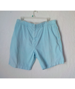 Caribbean Joe Blue Teal Denim Jeans Shorts Bermudas Men size 40 100% Cotton - £12.37 GBP