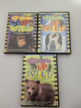 Lot Of 3 Growing Up Wild Dvds Amazing Baby Animals, Bouncing Babies, Fun Family  - $29.67