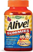 Nature&#39;s Way Alive! Children&#39;s Premium Gummy Multivitamin, Fruit and Veggie Blen - £66.54 GBP