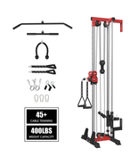 Cable Crossover Machine, Lat Pull down Machine, Wall Mounted Pulley Towe... - $333.07