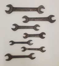 Vintage Open End Wrench Lot of 7 Made in USA VLCHEK FAIRMOUNT Various Sizes - $29.50
