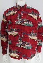 Vintage Northern  River Men&#39;s  Extra L  Button Up Long Sleeve Santa Fift... - $45.14