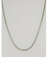 14k White Gold Round Box Chain Necklace - $5,501.17 MXN