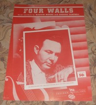 Jim Reeves Sheet Music - Four Walls (1957) - £9.67 GBP
