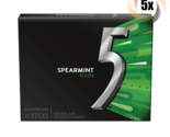 5x Packs 5 Gum Spearmint Rain Flavor | 15 Sticks Per Pack | Fast Shipping - £12.58 GBP
