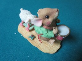 Priscilla Mouse Tales By Enesco &quot;I&#39;ll Play My Drum For Him&quot; Nib Hollidays - £35.05 GBP
