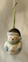 Grasslands Road Christmas Joy Snowman Figurine Ornament Ceramic - £12.59 GBP