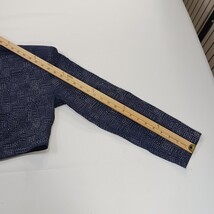 Lizzy B. RN#74972 Women's Blue/White 3-Button Cropped Blazer Jacket Chest 37 image 7