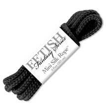 Pipedream Fetish Fantasy Series Mini Silk Rope 1.8 m / 6 ft. Black - $16.74