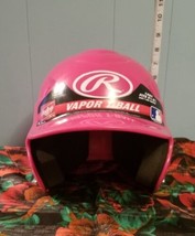 Youth Rawlings VAPOR T-BALL Batting Helmet Fits 6 1/4- 6 7/8 in. PINK 7 &amp; Under - £11.37 GBP