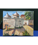RARE - OIL ON CANVAS PAINTING by MEXICO ARTIST J. GALAN - £121.88 GBP