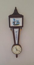 Vintage Hanging Seth Thomas Banjo Clock Hamm&#39;s Beer Ad Sign Man Cave Bar Decor - £107.11 GBP