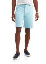 George Men&#39;s Casual Flat Front Shorts Size 40 Light Aqua Color 10&quot; Insea... - $15.47