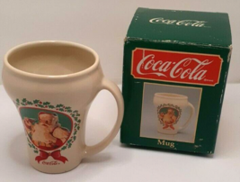 Coca-Cola Brand Mug #36048 1989 Santa Open Box Vintage - £7.96 GBP
