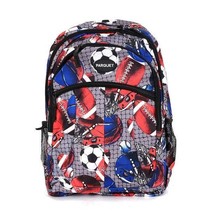 Football &amp; Soccer Sports Pattern Printed Backpack - £19.43 GBP