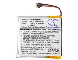 Cameron Sino 240mAh / 0.89Wh Li-Polymer High-Capacity Replacement Batter... - $14.70