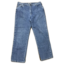 Lee Relaxed Straight Leg Denim Jeans ~ Sz 16 ~ Blue ~ High Rise ~ 30&quot; Inseam  - $22.49