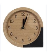 Farmhouse small mantle clock in ristic wood - $43.76 CAD