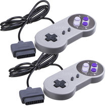 2 New Super Nintendo SNES System Console Replacement Controller 6FT for SNS-005 - £19.67 GBP