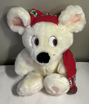 VINTAGE 1988 Commonwealth White Mouse Christmas Kris Mouse Crowleys - $19.75
