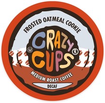 Crazy Cups Decaf Frosted Oatmeal Cookie Coffee 22 to 110 K cups Pick Any Size  - £19.87 GBP+