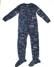 Carters Fleece Footed Pajama Blanket Sleeper Size 6 7 Video Game Controller - £21.96 GBP