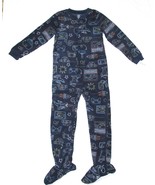 Carters Fleece Footed Pajama Blanket Sleeper Size 6 7 Video Game Controller - £21.55 GBP+