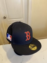 Boston Red Sox 100th Anniversary MLB fitted cap size 7 3/4 - £27.66 GBP