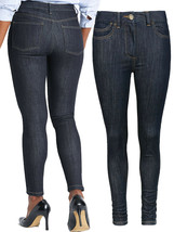 Brand New Ladies Ex M&amp;S INDIGO Mix Mid Rise Super Skinny Jeans - Plus 20R - £18.22 GBP