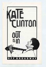 Kate Clinton Out Is In Off Broadway Program Perry Street Theatre 1980&#39;s - $15.84