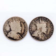 Lotto Di Due Canada 10 Cent 1903-H E 1907 IN Sottile Condizioni Km #10 - £24.93 GBP