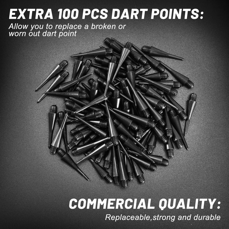 Soft Tip Darts, Bar Dart, Plastic Tip Darts Set, Attach Extra 100 Black 2BA Repl Item image 6