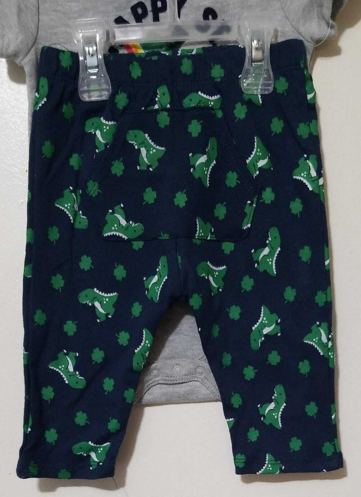 Way To Celebrate St Patrick's Day Bodysuit & Pants Set Size 12M Color Grey Item image 3