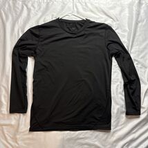TEEPIRE Men’s Long Sleeve Thermal Snug Fit Tee T-shirt (L) Large Black - €9,42 EUR