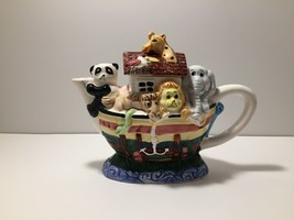 Noah&#39;s Ark Ceramic Teapot Nick Nack For Decorative Purposes Only - £7.87 GBP