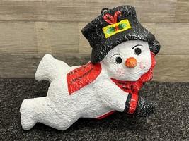 Paper Mache Hanging Large Snowman Christmas Decoration ~ Vintage! - $14.50