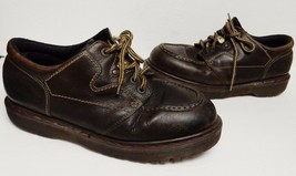 Dr. Martens Doc Leather Shoes England Lace Up Style 8457 Brown Size 11 Vintage - $79.91