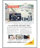 1950s Kodak Signet 80 Camera PRINT AD Indianapolis 500 Car Race BX4 - $9.35 CAD